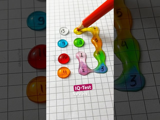 Draw a Checkered Path With Numbers 1 and 13? #drawing #line #maths #quiz #shorts