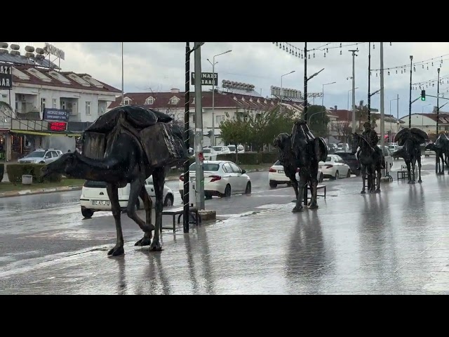 Starkregen in Side\Evrenseki Türkei HEUTE 9.4.2026. 19:20 Uhr. Wetter in Side #side #türkei #regen