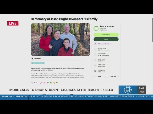 Teacher's widow speaks out after son faces charges in fatal prank