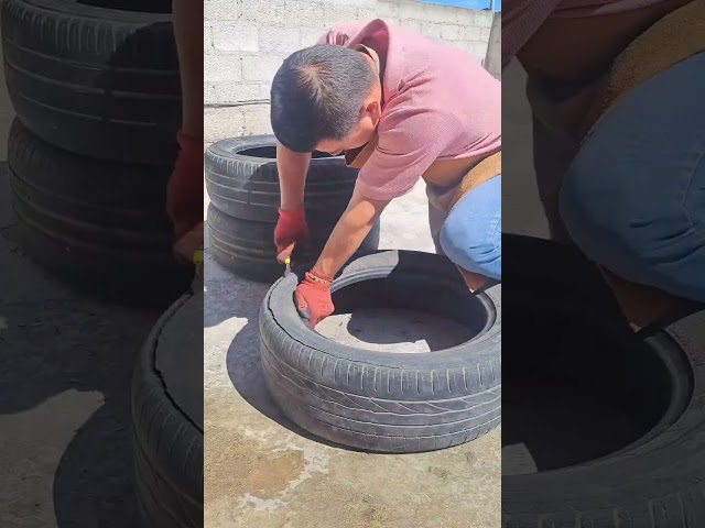 Transforma Llantas Viejas en un Asiento Único | DIY Silla con Neumáticos