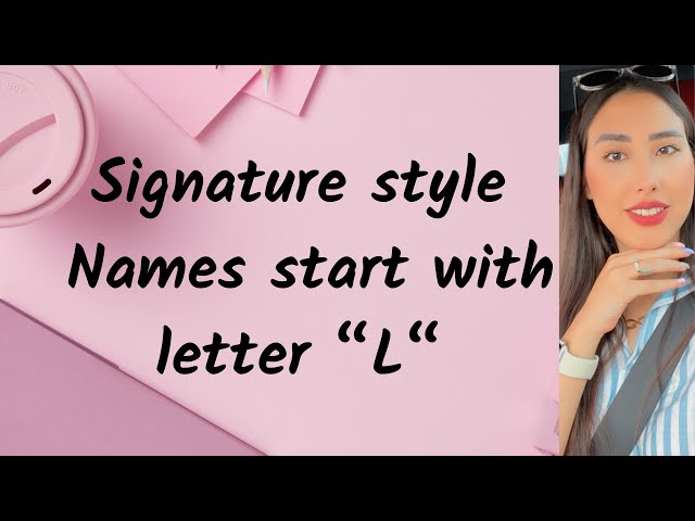 L-Signature | Signature design of my name | Letter “L”