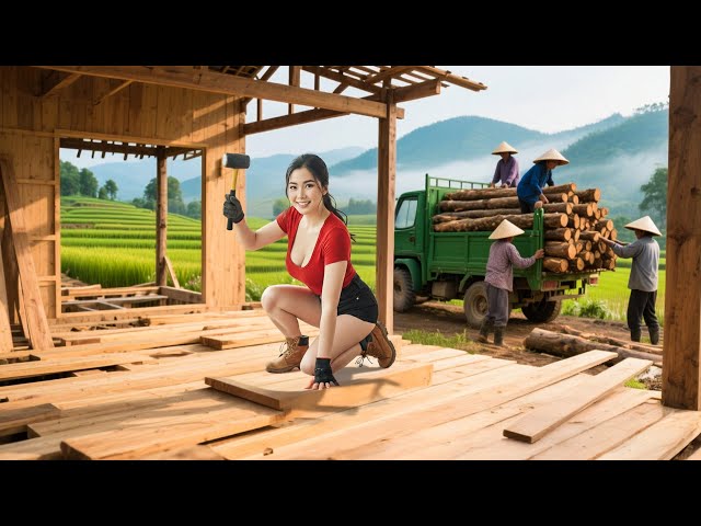 TIMELAPSE -- Complete Building My Dream House in the Forest From Start to Finish | Build Life