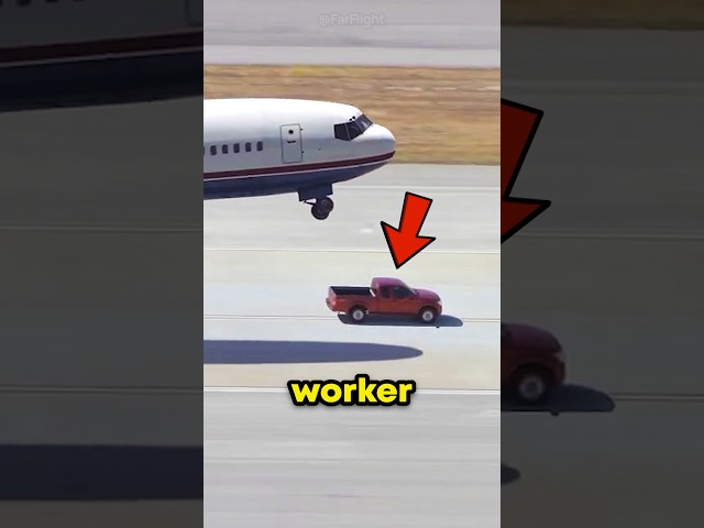 Airport Worker RISKS Life To Save Airplane 😨✈️