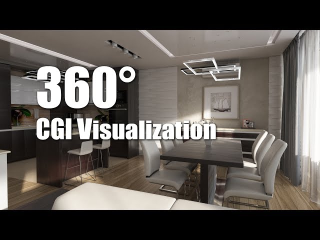 360º CGI Panorama - Apartment 17 - Living Room - v.1