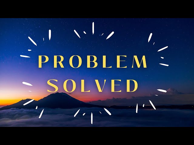 Problem Solved Subliminal