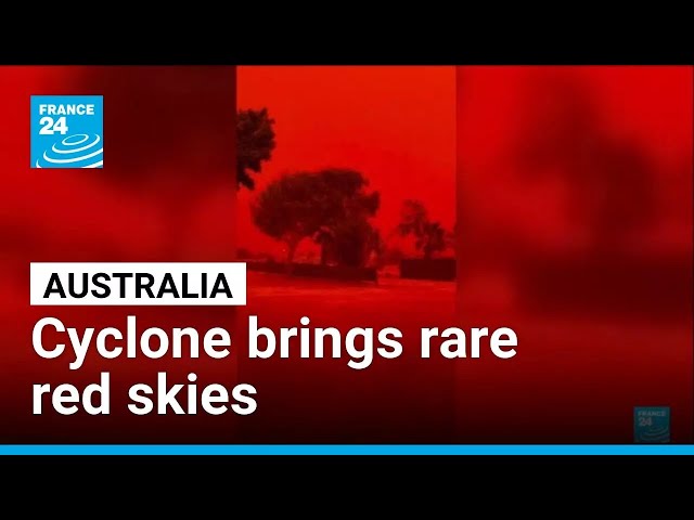 Dramatic red skies in Australia due to cyclone and soil drought • FRANCE 24 English