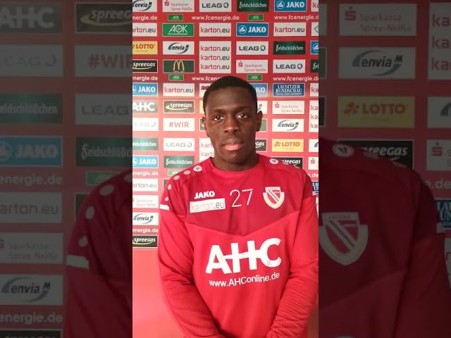 Malcom Badu im Interview nach dem 2:0 gegen Babelsberg