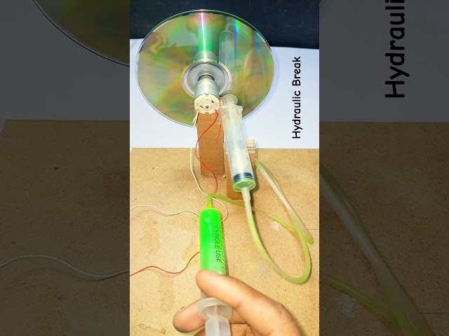 Hydraulic Break System  #dcmotor #youtubeshorts #tech