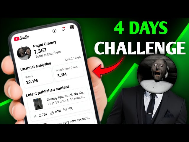 4 DAYS Challenge (Shoking Result) How To Grow Gaming Channel From 0 Subscribers