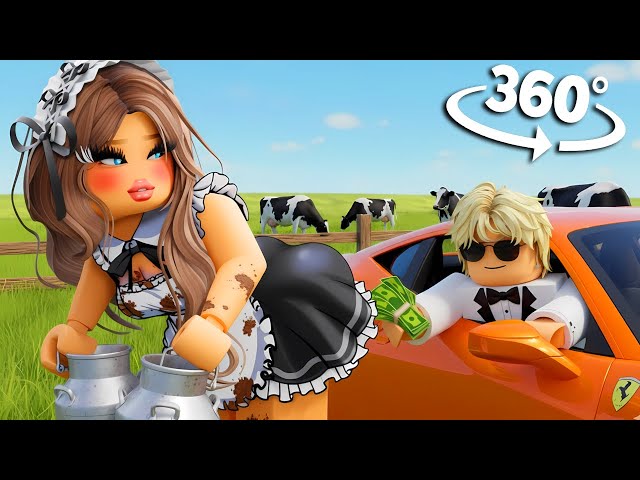 360° I'm Stuck with a BAD Millionaire Guy 😱 | Roblox Story in VR