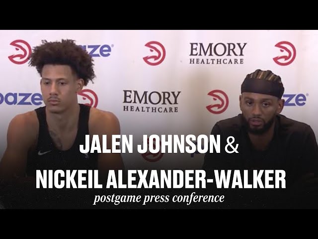 Hawks vs. Knicks Postgame Press Conference: Jalen Johnson & Nickeil Alexander-Walker