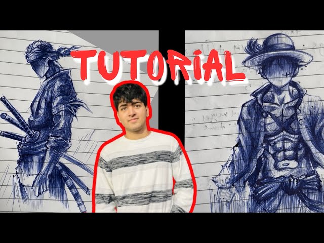 Ball pen anime sketching tutorial | Ganesh Shimpi |