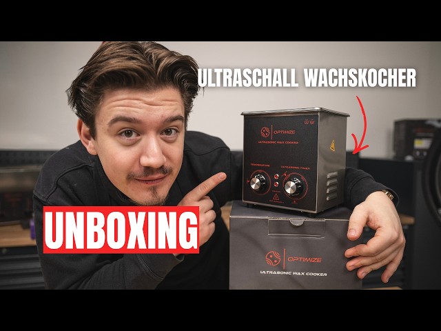 For perfect bicycle chains: Our ultrasonic wax melter unboxing