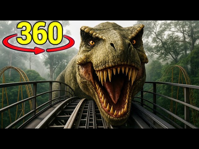 360° Dinosaur Roller Coaster Ride 2 – Epic VR Jurassic World Adventure