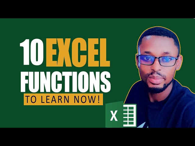 Top 10 Most Important Excel Functions