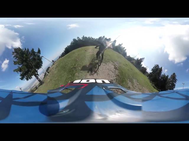 360 video DOWNHILL Bike - Jumps&Tricks at BikePark Pohorje/Racer's training