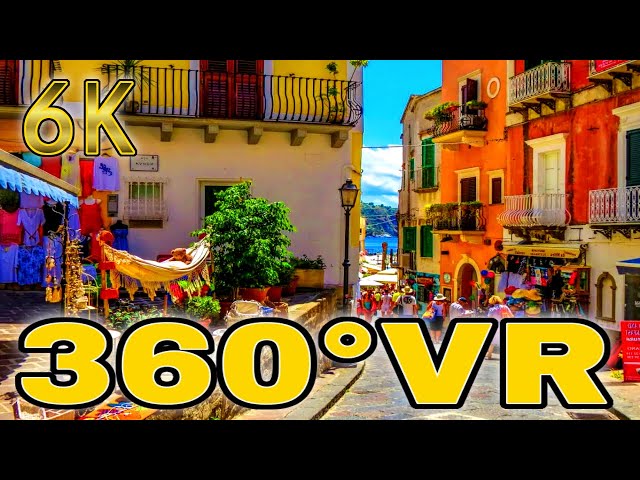 360° VR City Walk Lipari Secret Sicily Food Trip Italy Revealed Holiday 6K 3D Virtual Reality HD 4K