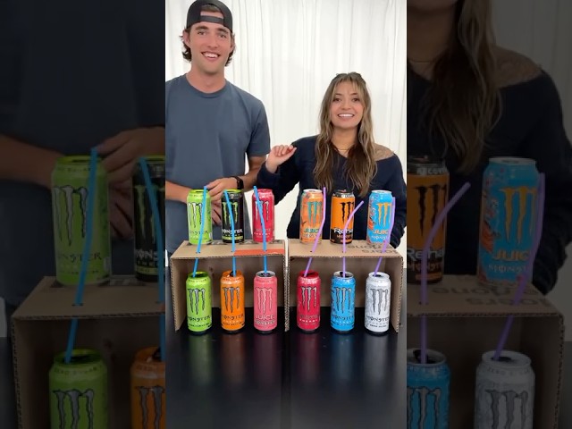 First to Match the Monster Drinks Wins! Taste Test Edition