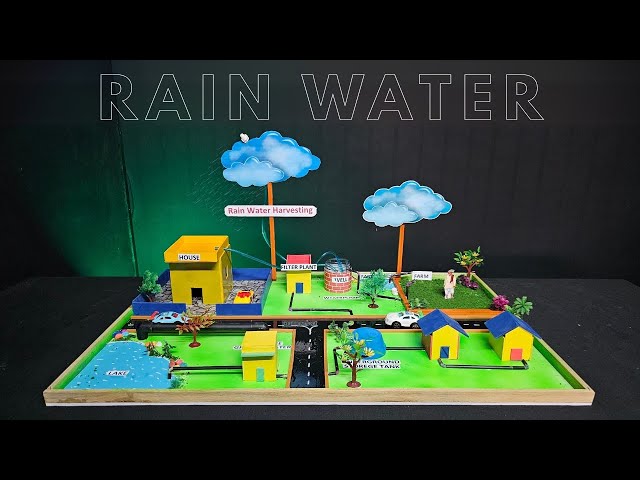 Rain water Harvesting working model || science project rain water  harvesting