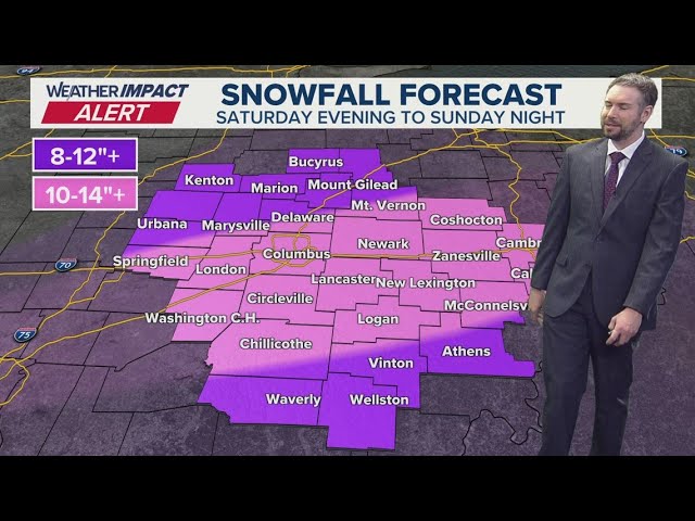 Columbus, Ohio snow forecast | Up to 14 inches expected in central Ohio