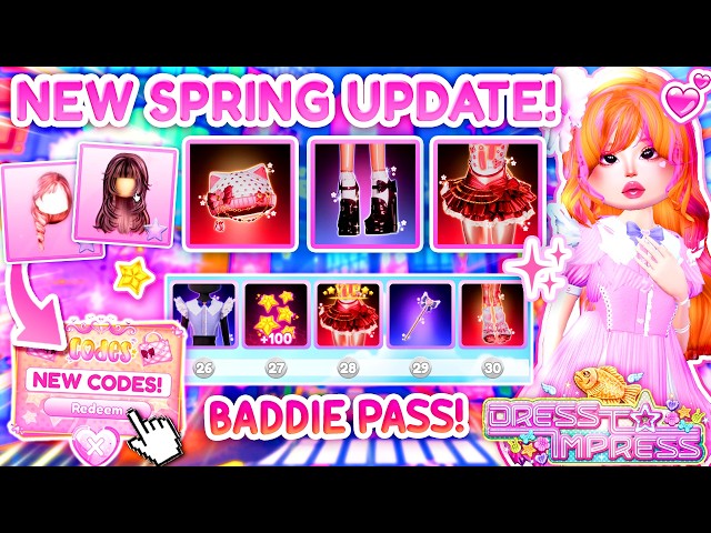 🌸NEW SPRING TOKYO UPDATE OUT NOW!! NEW ITEMS, NEW BADDIE PASS, MINIGAME! Dress To Impress Roblox DTI