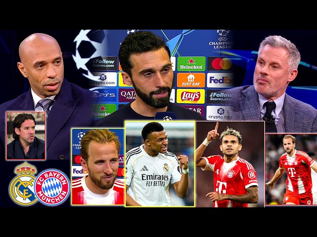 Real Madrid vs Bayern Munich 1-2 Post Match analysis | Theirry Henry & Carragher Wild reaction 🤬