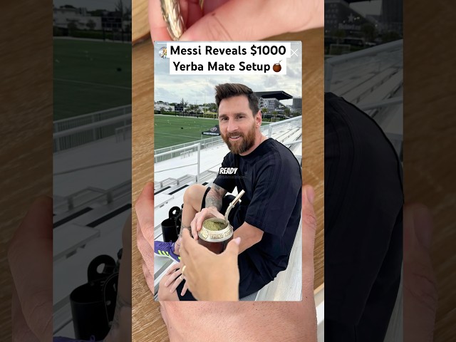Messi's $1000 Yerba Mate Setup🧉