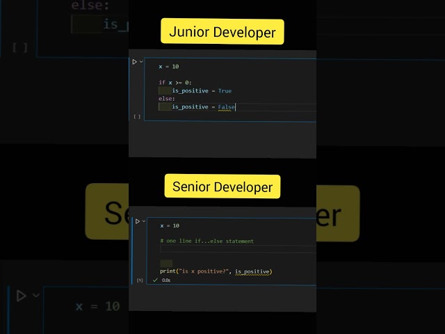 Junior Developer Vs Senior Developer #shorts #ytshorts #youtubeshorts