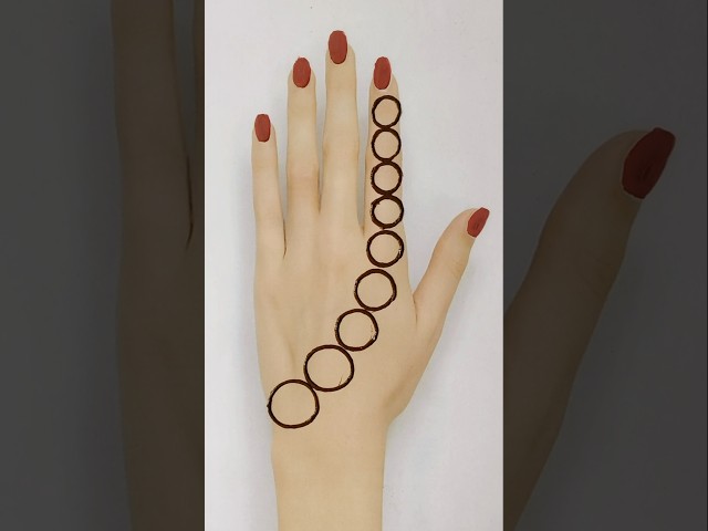 Stunning Back Hand Mehndi Design| Simple & Stylish Henna Design| #henna #mehndidesign #mehandi