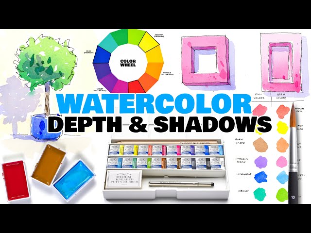 Urban Sketching Watercolor Techniques For Beginners | Adding Depth and Shadows