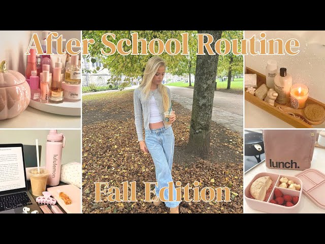 AFTER SCHOOL ROUTINE *fall edition 🍂📚