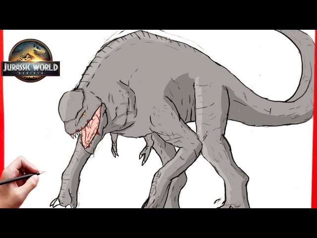 How To Draw The D-Rex | Jurassic World: Rebirth