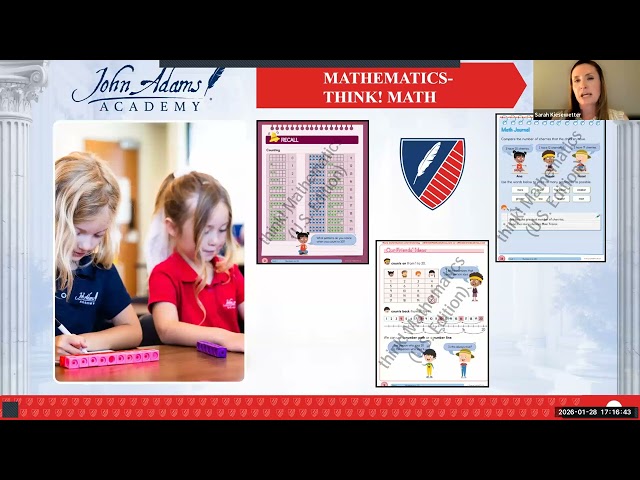 Curriculum and Student life at John Adams Academy: January 28, 2026 informational webinar