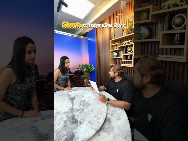 Shortest Interview Ever! Direct Approach #funny #humor