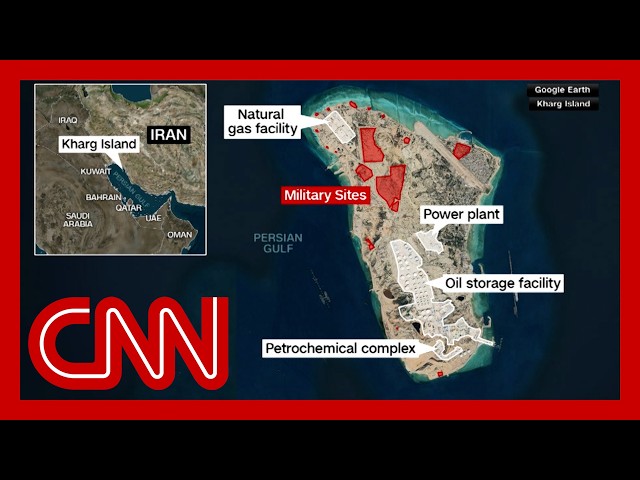 US strikes military targets on Iran's Kharg Island