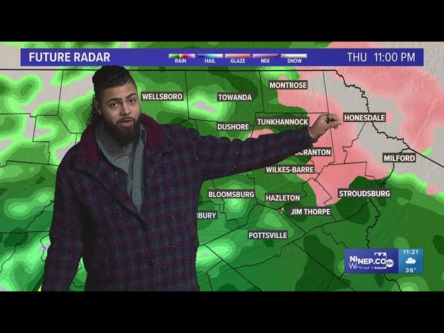 Warming temperatures, but renewed potential for freezing rain Friday morning