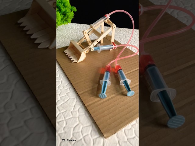 Bulldozer bucket working mechanism | #youtubeshorts #dcmotor #motor #motorbuilding