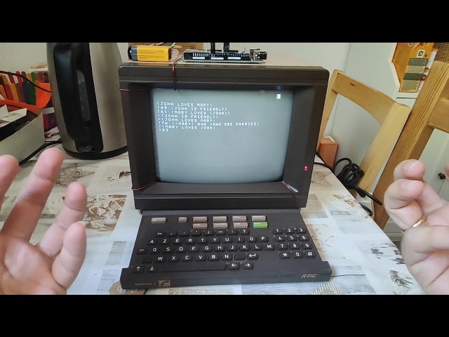 Arduino MEGA2560 + Minitel + uLisp = mighty AI workstation