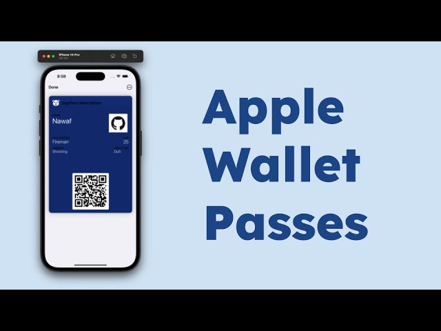 Apple Wallet Passes End-to-End (Swift iOS + NodeJS Backend)