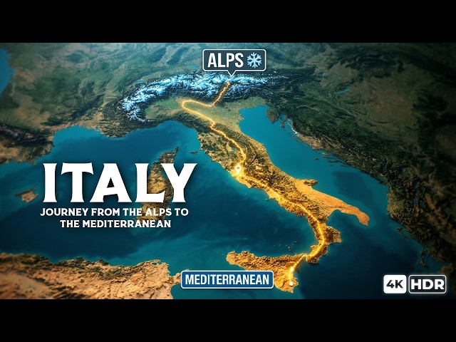 ITALY: Journey from the Alps to the Mediterranean | 25 Breathtaking Destinations in 4K HDR