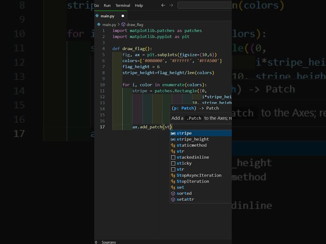 DRAW INDIAN FLAG With PYTHON! EASY TUTORIAL FOR BEGINNERS! #pythonlearning #happyindependenceday