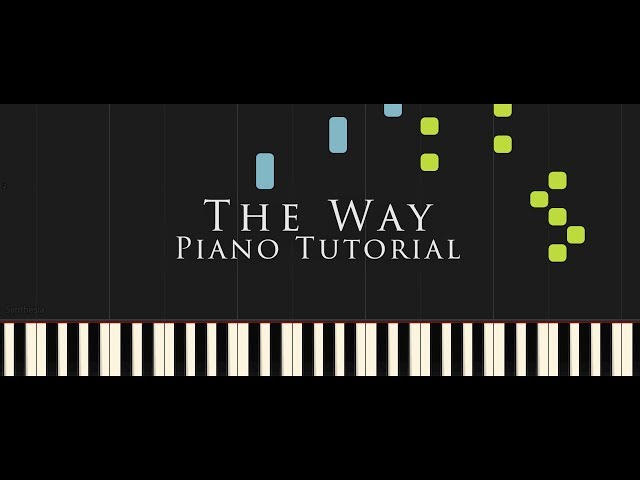 Florian Bur - The Way [Official Piano Tutorial]