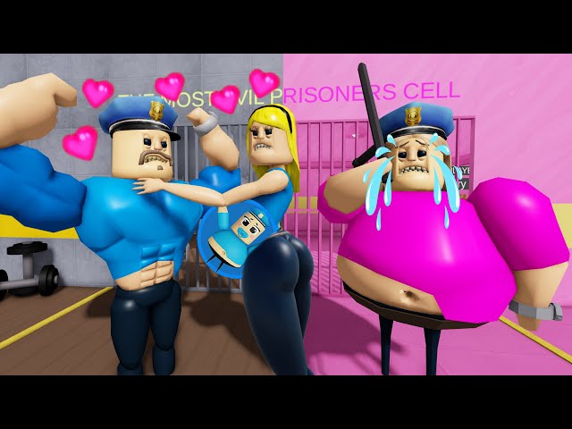 MUSCLE BARRY FALL IN LOVE WITH PREGNANT BARRY WOMAN? OBBY ROBLOX #roblox #obby