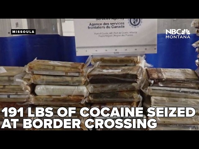 Officers seize nearly 191 pounds of cocaine at Coutts port of entry in Alberta