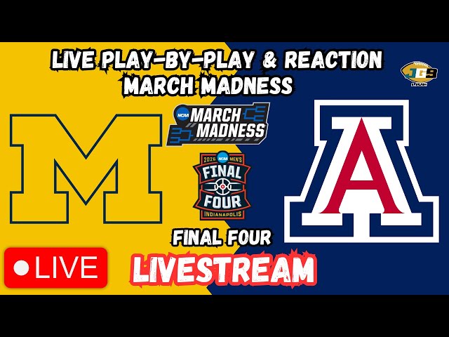 Michigan vs. Arizona | TBS | College Basketball | MARCH MADNESS LIVESTREAM | Final Four | LIVE