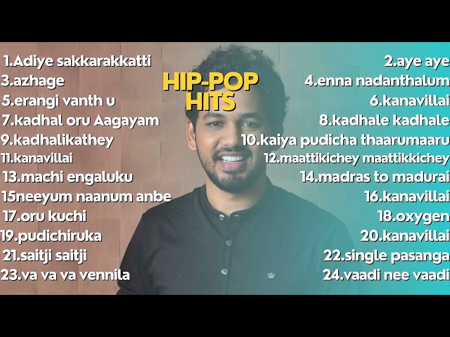 Hip Hop Tamizha | JukeBox || Tamil Hits | Hip Hop Tamizha Songs| DXB Music |Listen and Heal