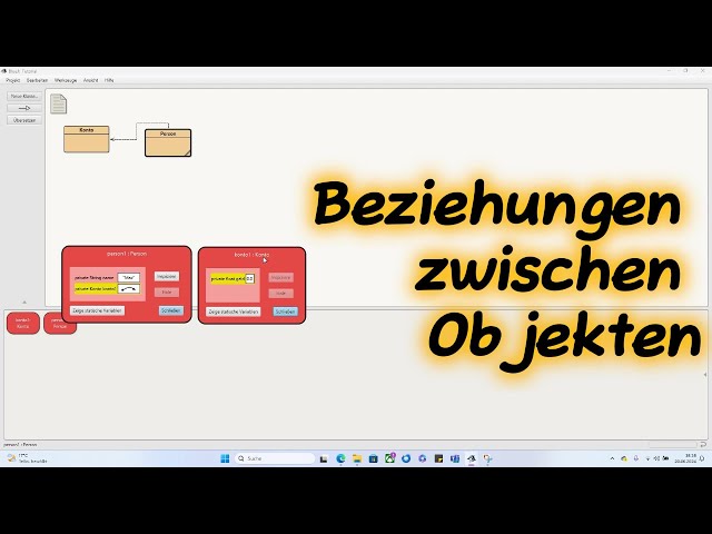 Beziehungen zwischen Objekten || BlueJ || Java