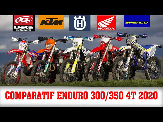 Essai Comparatif  ENDURO 300/350 4T 2020 : HONDA - KTM - HUSQVARNA - SHERCO - BETA