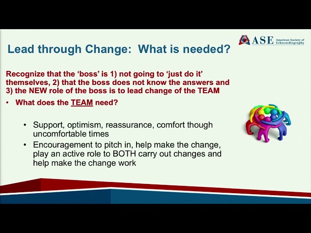 Getting to 2025: Change Management Strategies and Leadership in the Echo Lab