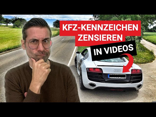 How to blur and censor car license plates